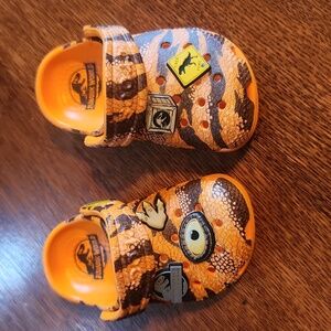 Crocs toodler size 5 Jurrasic World theme